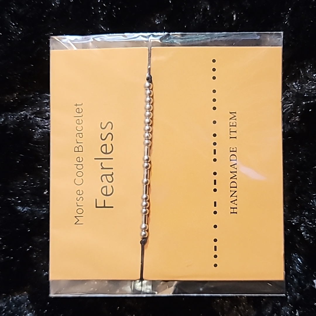 Morse Code Bracelet/Fearless Nwt